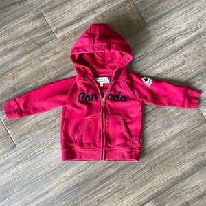 Canadiana red sweatershirt 12-18 months